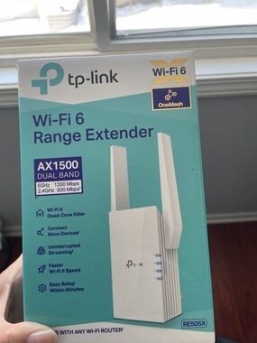 TP-Link Wi‑Fi 6 Range Extender - White